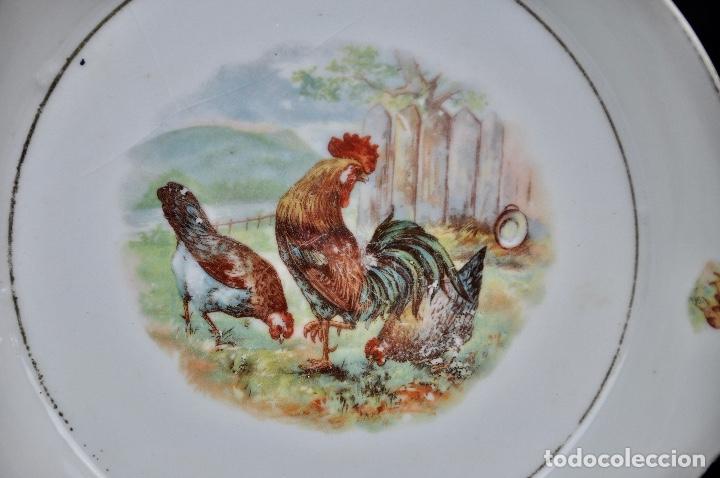 Vintage: Bandeja francesa gallinas - Foto 2
