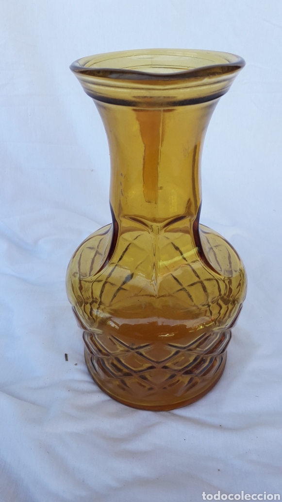 Vintage: Jarra cristal ambar vintage - Foto 1