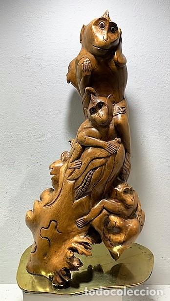Vintage: Escultura de madera de raiz. - Foto 1