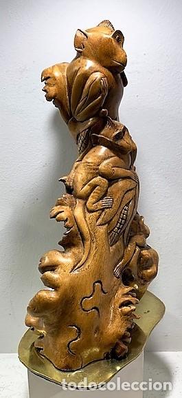 Vintage: Escultura de madera de raiz. - Foto 2