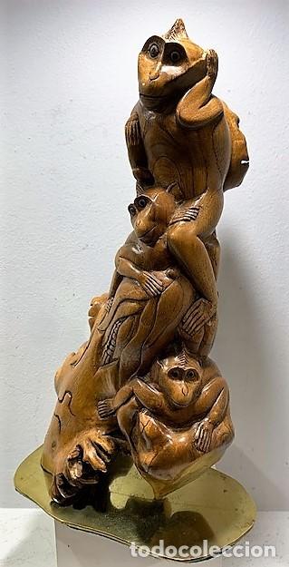 Vintage: Escultura de madera de raiz. - Foto 5