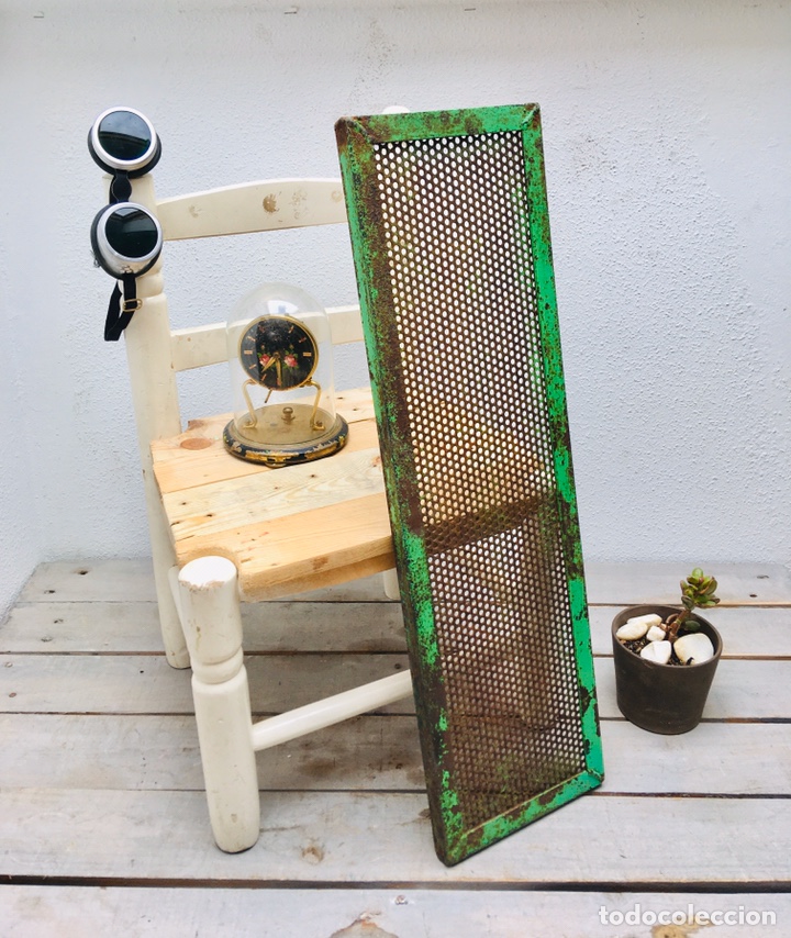 Vintage: REJILLA INDUSTRIAL DECORATIVA CON PATINA VERDE CHAPA DE HIERRO VENTILACION PROYECTOS DECORATIVOS