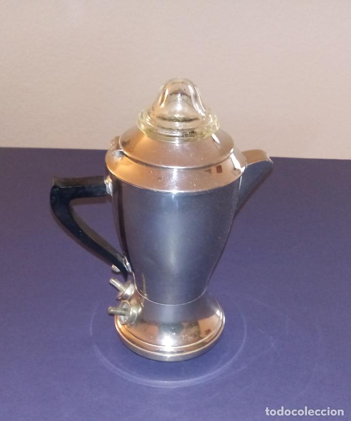 Vintage: CAFETERA EL&Eacute;CTRICA DE METAL - 23 CMS - Foto 1