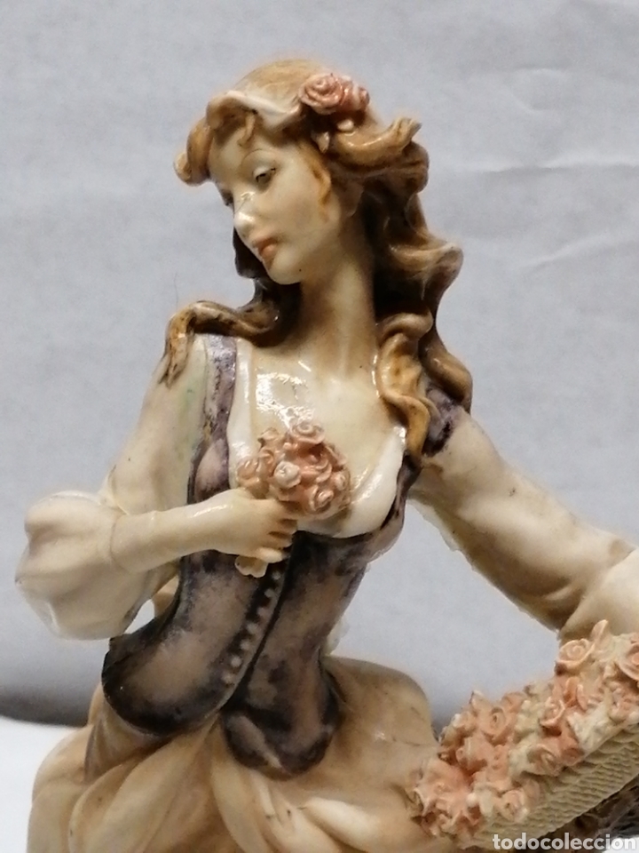 Vintage: Dama con flores - Foto 2