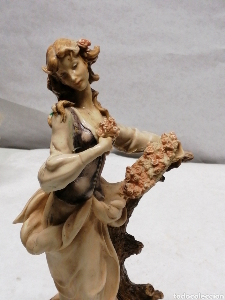 Vintage: Dama con flores - Foto 6