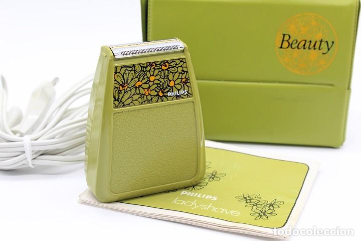 Vintage: Depiladora vintage Philips Ladyshave Beauty, Made in Austria. Original, a&ntilde;os 70. Completa y funciona