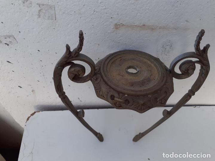 Vintage: base de bronce jarron de mesa - Foto 2