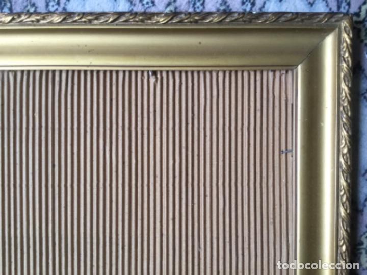 Vintage: ANTIGUO MARCO DE MADERA DORADA - Foto 3