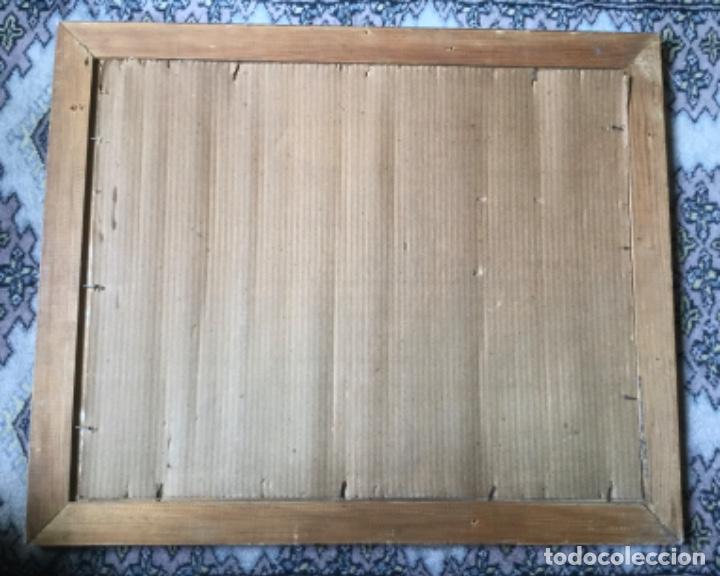 Vintage: ANTIGUO MARCO DE MADERA DORADA - Foto 5
