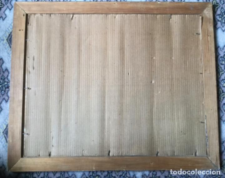Vintage: ANTIGUO MARCO DE MADERA DORADA - Foto 6