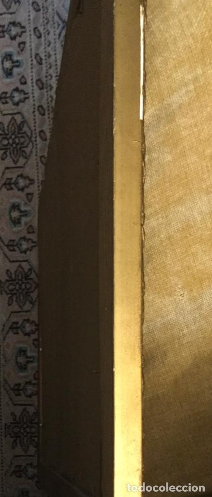 Vintage: ANTIGUO MARCO DE MADERA DORADA - Foto 8