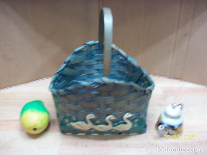 Vintage: CANASTA CON FRUTA Y TETERA - Foto 1