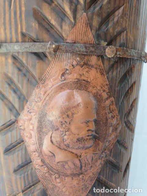 Vintage: DECORATIVO PARAG&Uuml;ERO DE MADERA. - Foto 3
