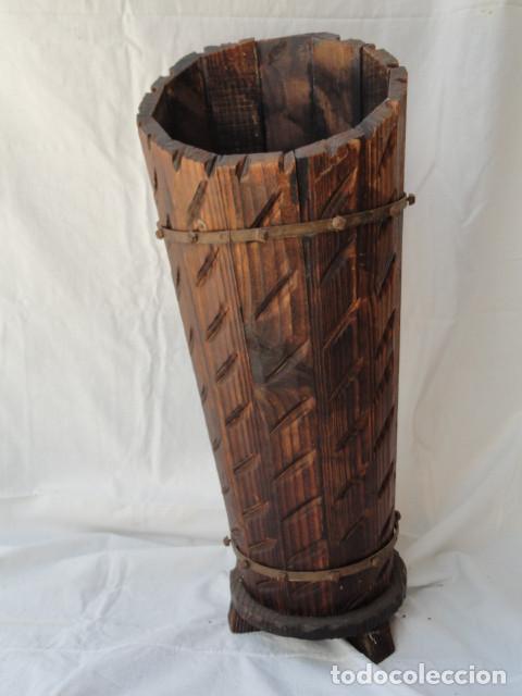 Vintage: DECORATIVO PARAG&Uuml;ERO DE MADERA. - Foto 6