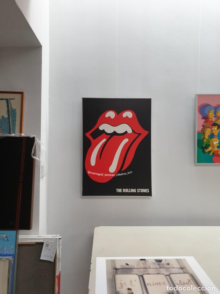 Vintage: THE ROLLING STONES. LAMINA ENMARCADA. MAMAGRAF