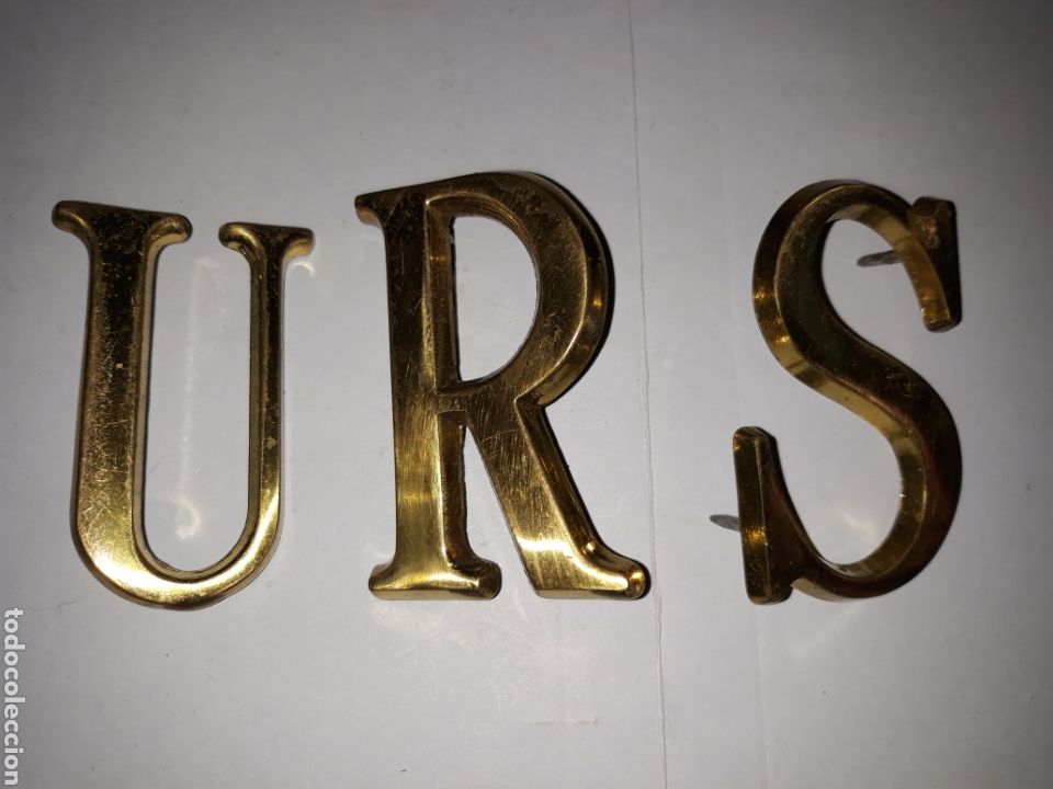 Vintage: Letras de bronce - Foto 1