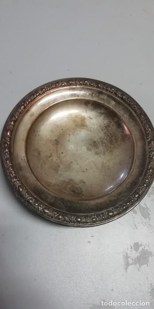 Vintage: Frutero de metal &iquest;Plata o alpaca? vintage