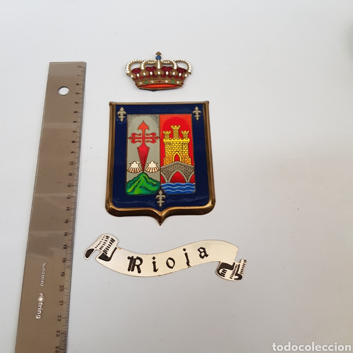 Vintage: Escudo de la rioja - en metal - car191 - Foto 3