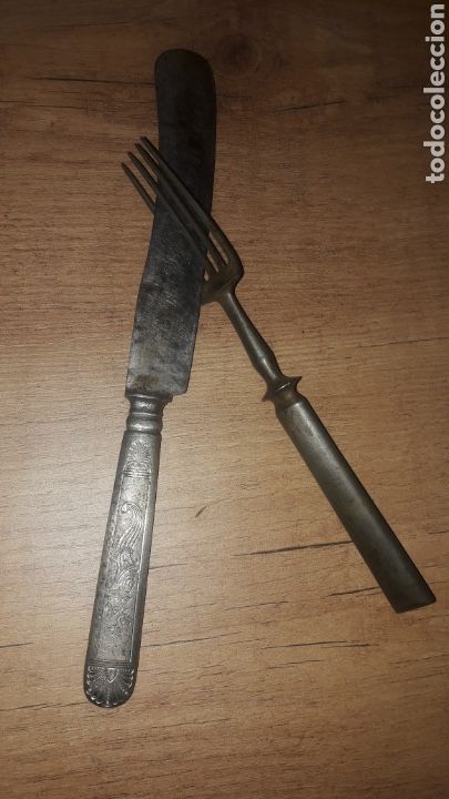 Vintage: Cuchillo y tenedor - Foto 2