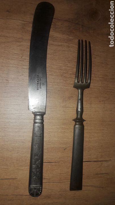 Vintage: Cuchillo y tenedor - Foto 1