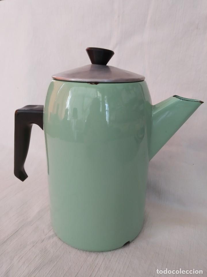 Vintage: CAFETERA - TETERA ESMALTADA DE PORCELANA - *R - Foto 1