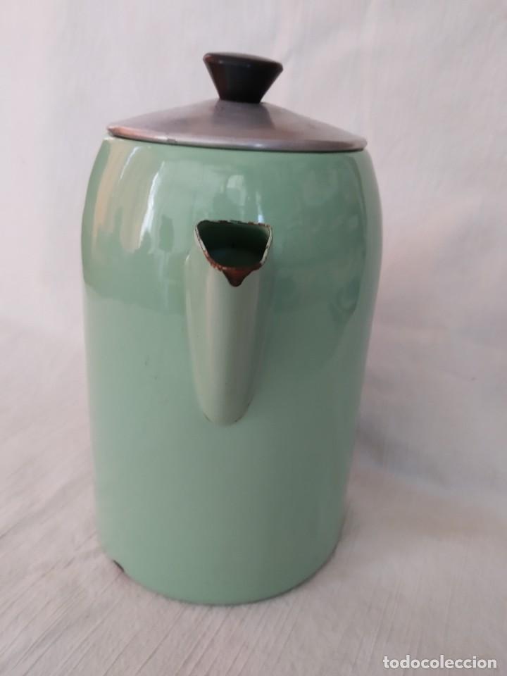 Vintage: CAFETERA - TETERA ESMALTADA DE PORCELANA - *R - Foto 2