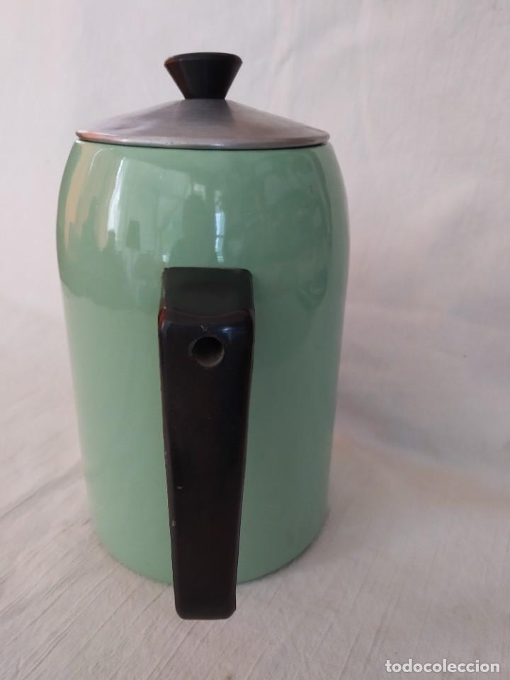Vintage: CAFETERA - TETERA ESMALTADA DE PORCELANA - *R - Foto 4