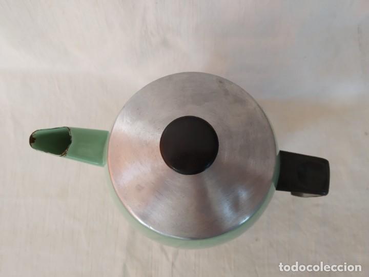 Vintage: CAFETERA - TETERA ESMALTADA DE PORCELANA - *R - Foto 5