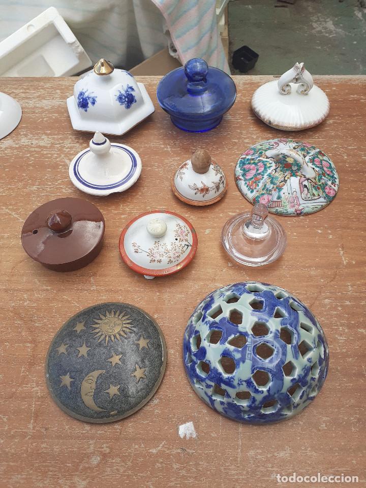 Vintage: 11 tapas de ceramicas - Foto 2