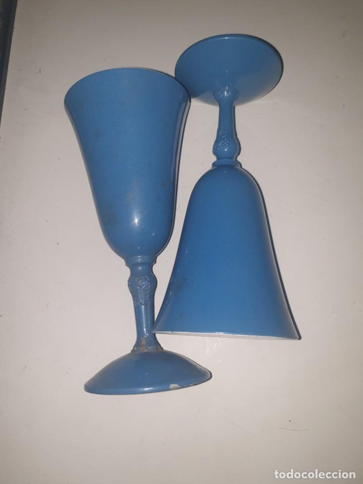 Vintage: 2 COPAS AZULES - Foto 4