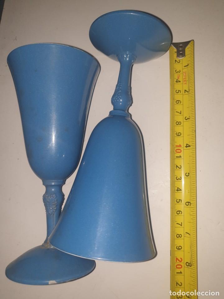 Vintage: 2 COPAS AZULES - Foto 5