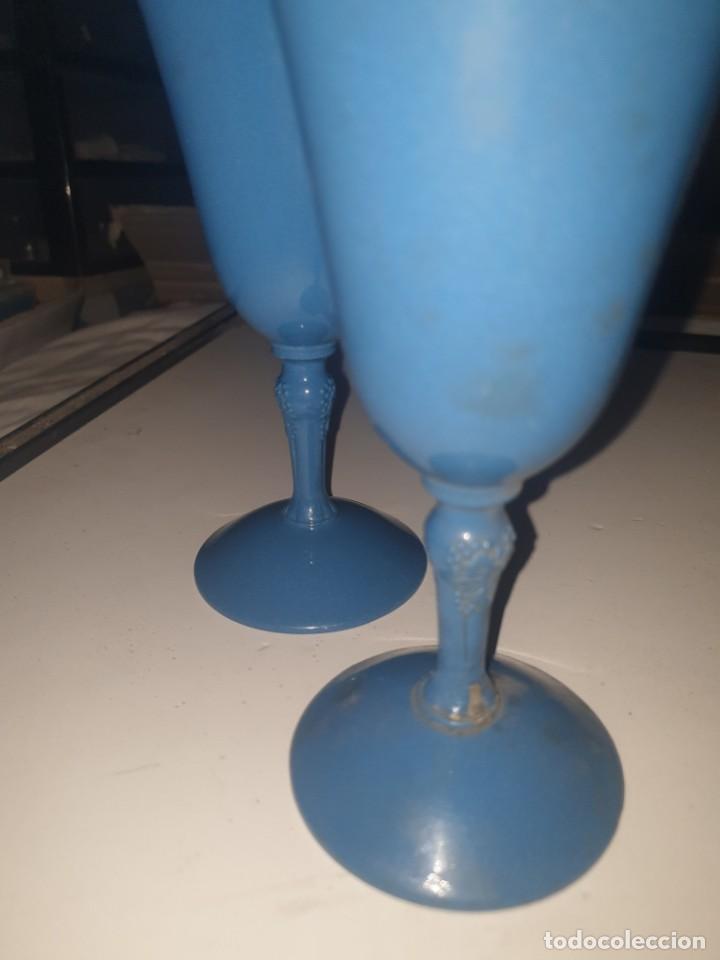 Vintage: 2 COPAS AZULES - Foto 8