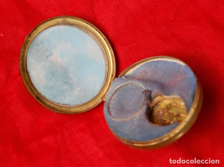 Vintage: antigua polvera damasquinado toledo - Foto 2