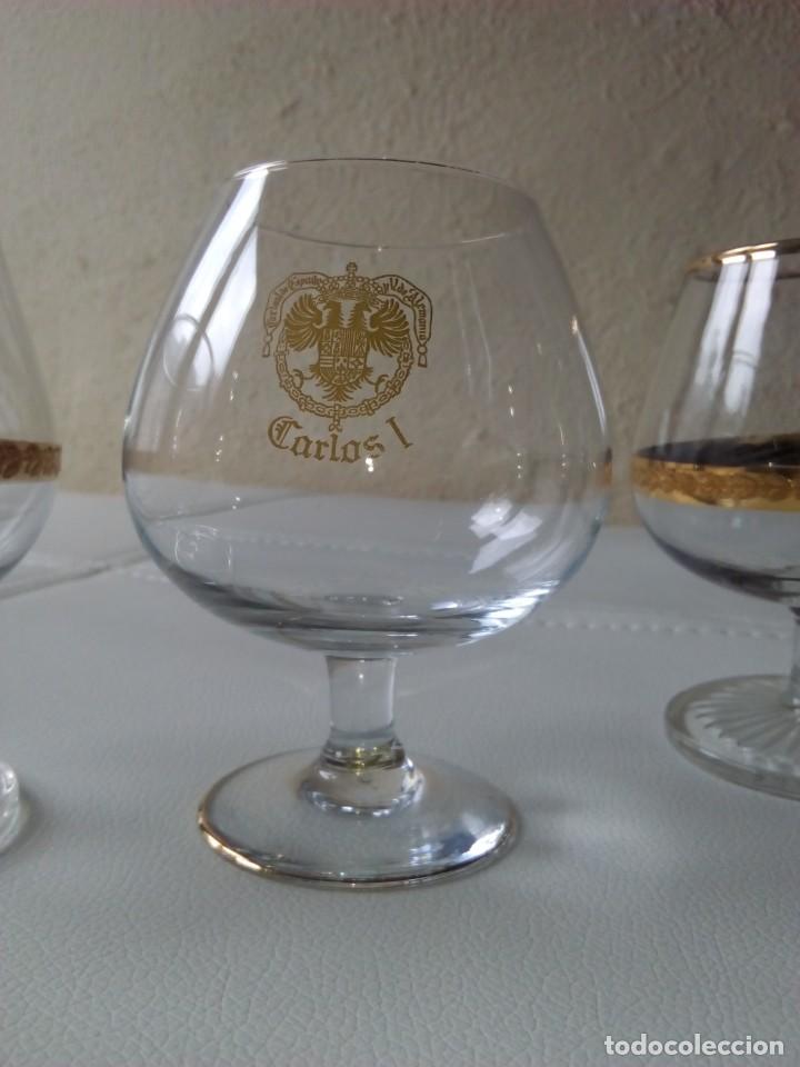 Vintage: Cuatro copas Brandy/Cog&ntilde;ac grandes - Foto 2