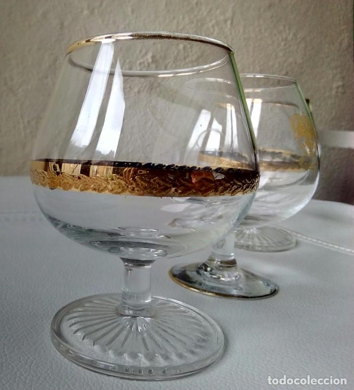 Vintage: Cuatro copas Brandy/Cog&ntilde;ac grandes - Foto 3