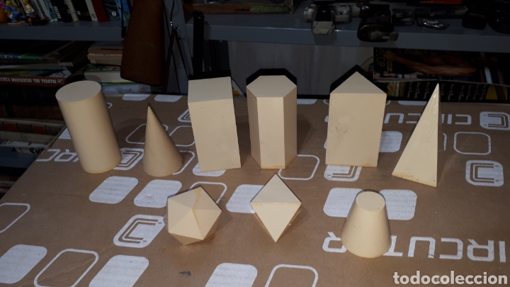 Vintage: Lote de 9 figuras geom&eacute;tricas en plastico - Foto 2