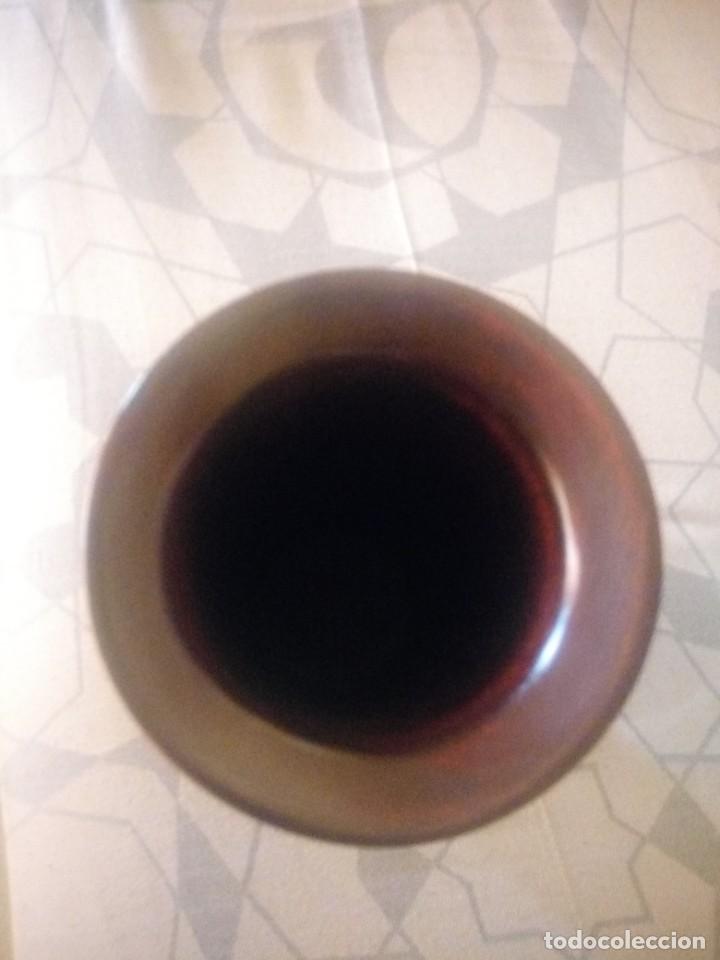 Vintage: JARR&Oacute;N, FLORERO DE MADERA NOBLE - Foto 2