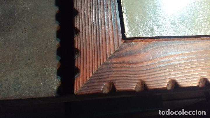 Vintage: Cuadro de madera r&uacute;stica con l&aacute;mina coche antiguo - Foto 5
