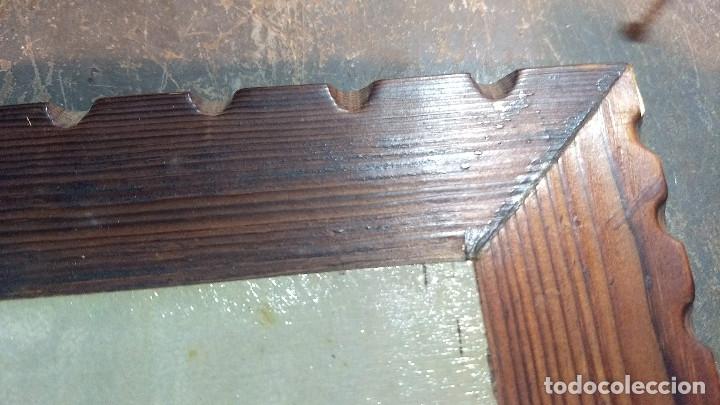 Vintage: Cuadro de madera r&uacute;stica con l&aacute;mina coche antiguo - Foto 8