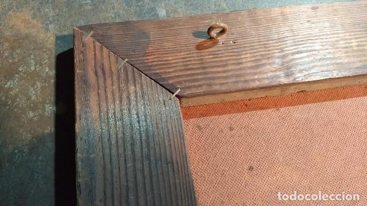 Vintage: Cuadro de madera r&uacute;stica con l&aacute;mina coche antiguo - Foto 10