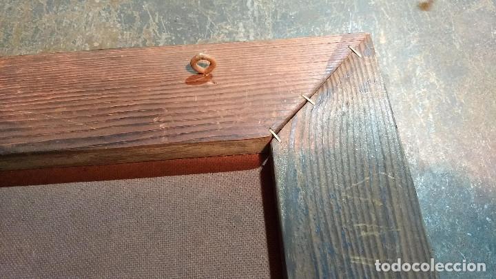 Vintage: Cuadro de madera r&uacute;stica con l&aacute;mina coche antiguo - Foto 11