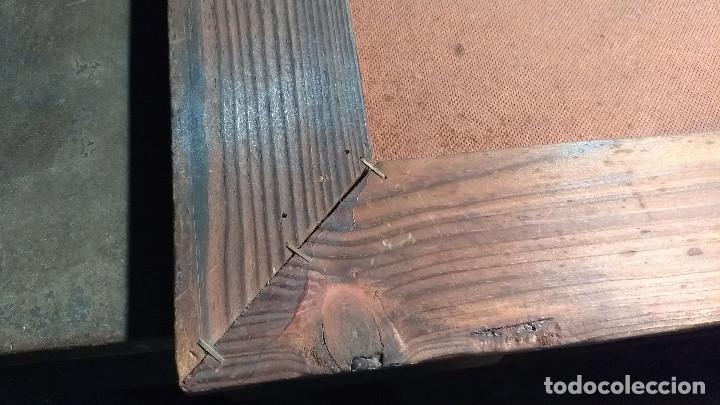 Vintage: Cuadro de madera r&uacute;stica con l&aacute;mina coche antiguo - Foto 12