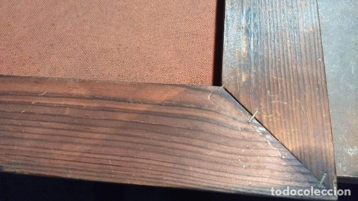 Vintage: Cuadro de madera r&uacute;stica con l&aacute;mina coche antiguo - Foto 13