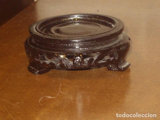 Vintage: PEANA DE MADERA ORIENTAL - Foto 3