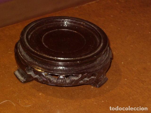Vintage: PEANA DE MADERA ORIENTAL - Foto 4