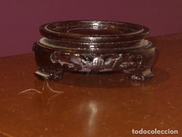 Vintage: PEANA DE MADERA ORIENTAL - Foto 5