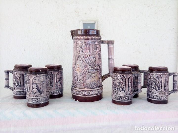 Vintage: JUEGO DE JARRAS DE CERVEZA - Foto 2