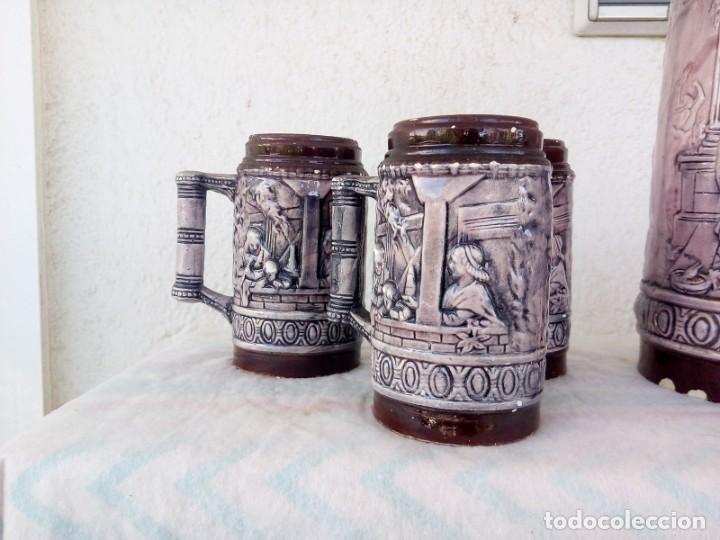 Vintage: JUEGO DE JARRAS DE CERVEZA - Foto 4