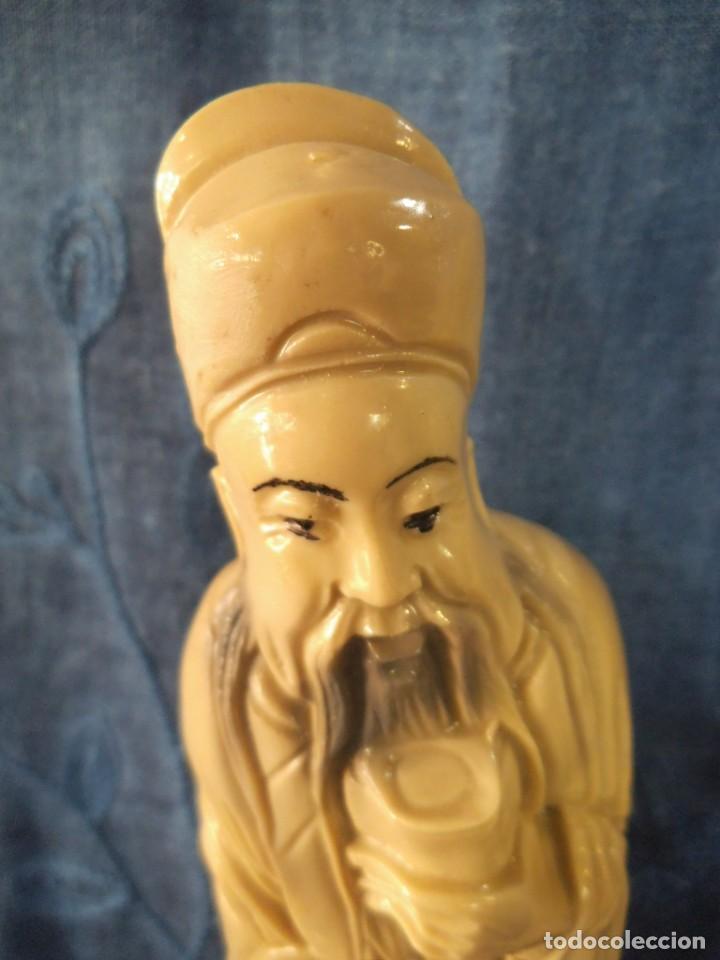 Vintage: PAREJA DE FIGURAS CHINAS - Foto 2