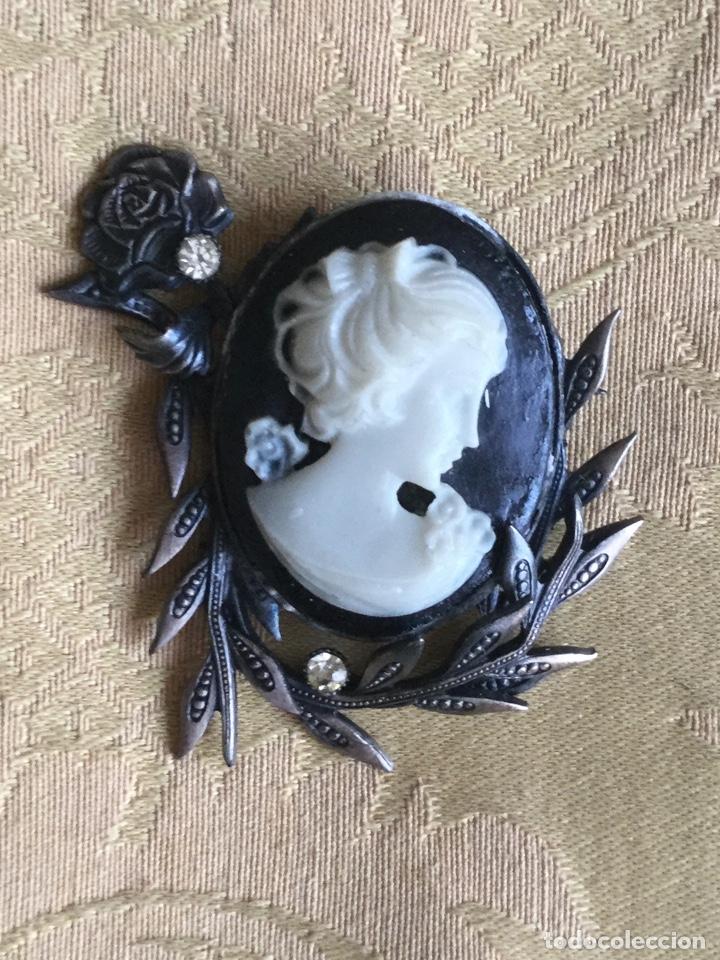 Vintage: BROCHE CAMAFEO VINTAGE NEGRO - Foto 1